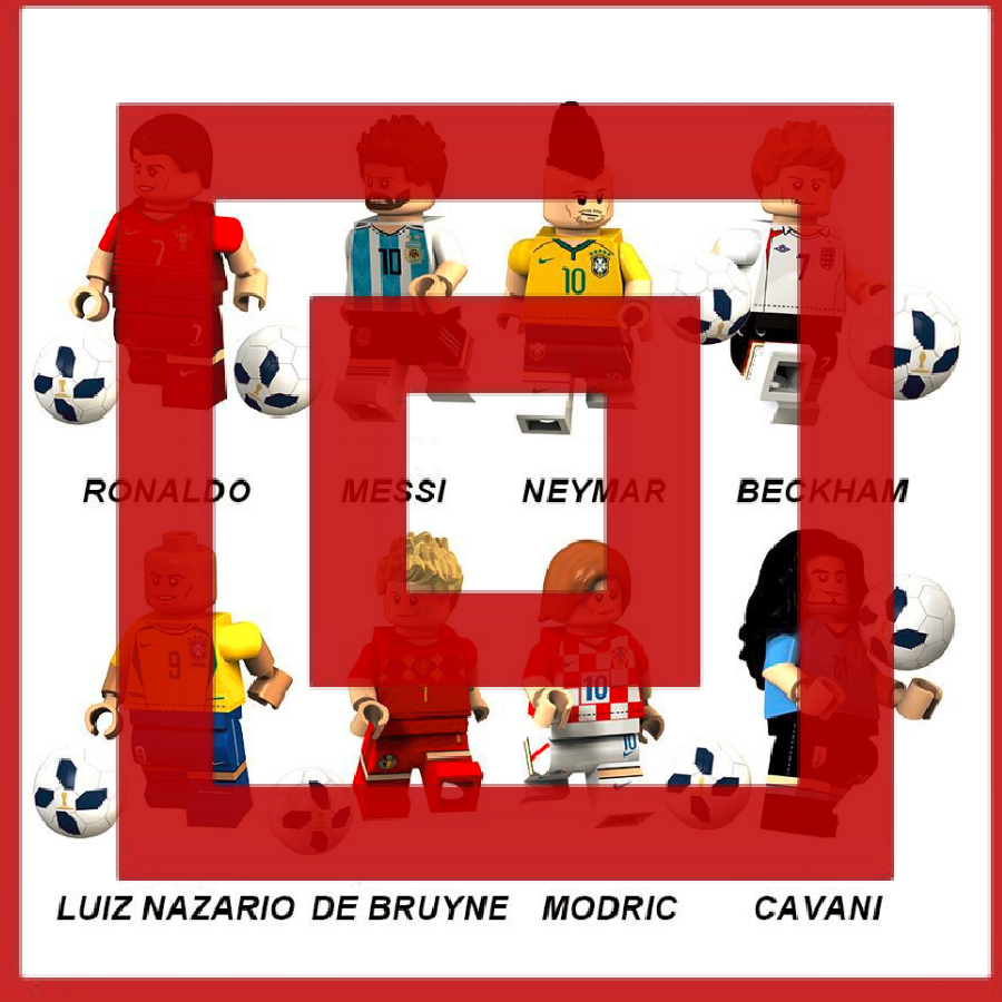 Soccer Fifa World Cup CR7 Messi Neymar Beckham Ronaldo Cavani Modric Cavani Action Figure Mini