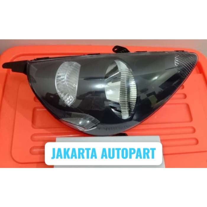 HEADLAMP LAMPU DEPAN VARIASI BLACKHOUSING HONDA JAZZ GD3 IDSI VTEC