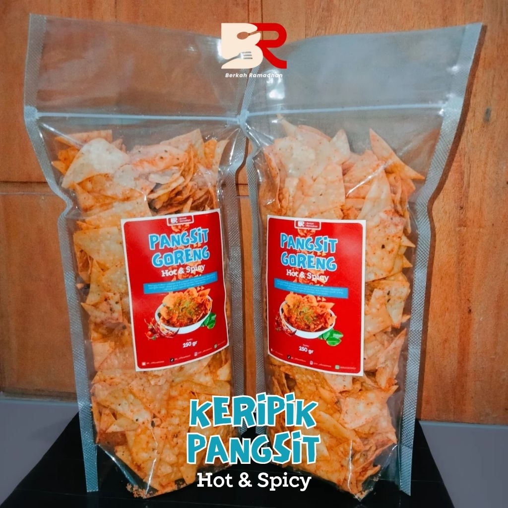 Keripik Pangsit Pedas Daun Jeruk | Pangsit Goreng | Kulit Pangsit Goreng Pedas Daun Jeruk | Hot & Sp