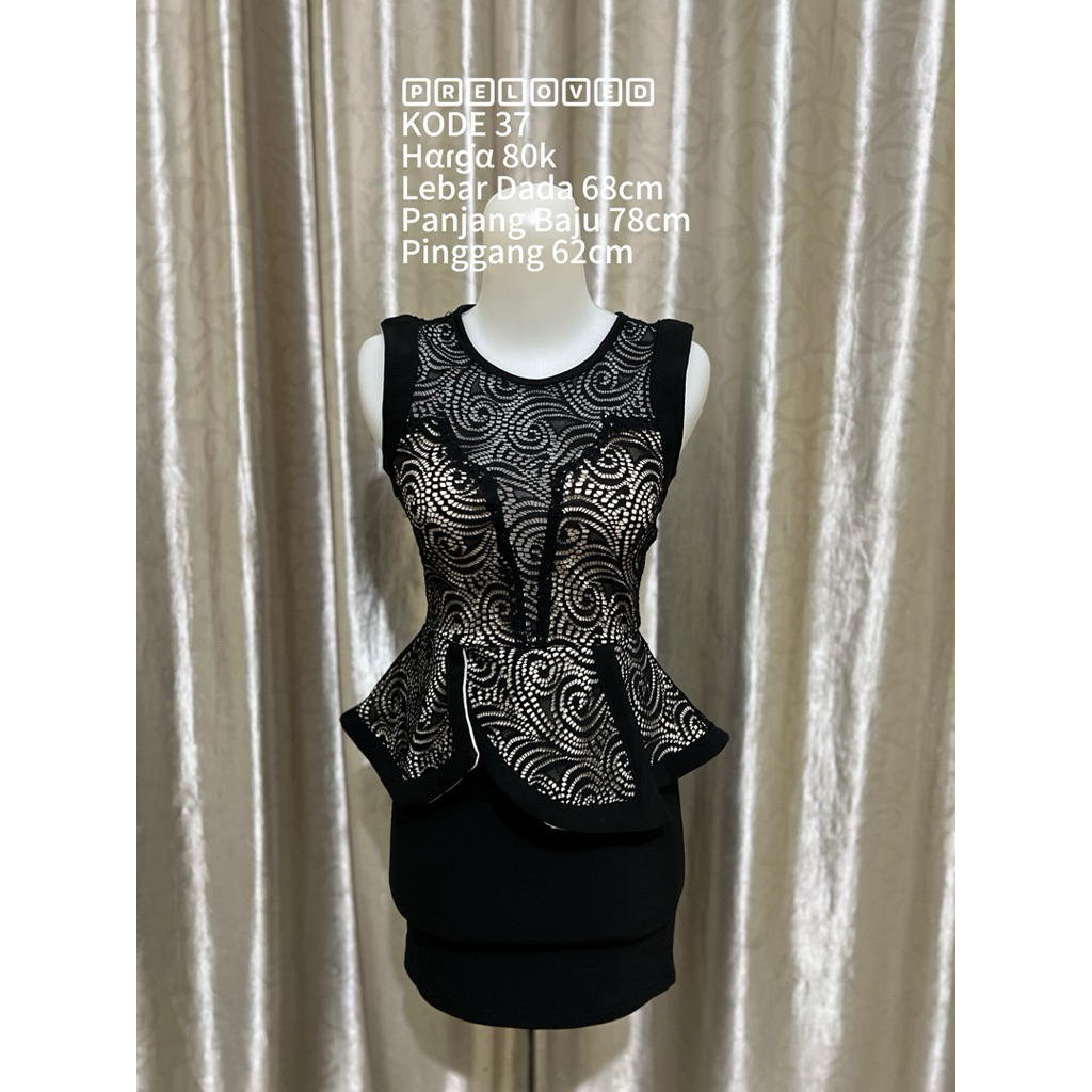 PRELOVED DRESS BRUKAT SPAN