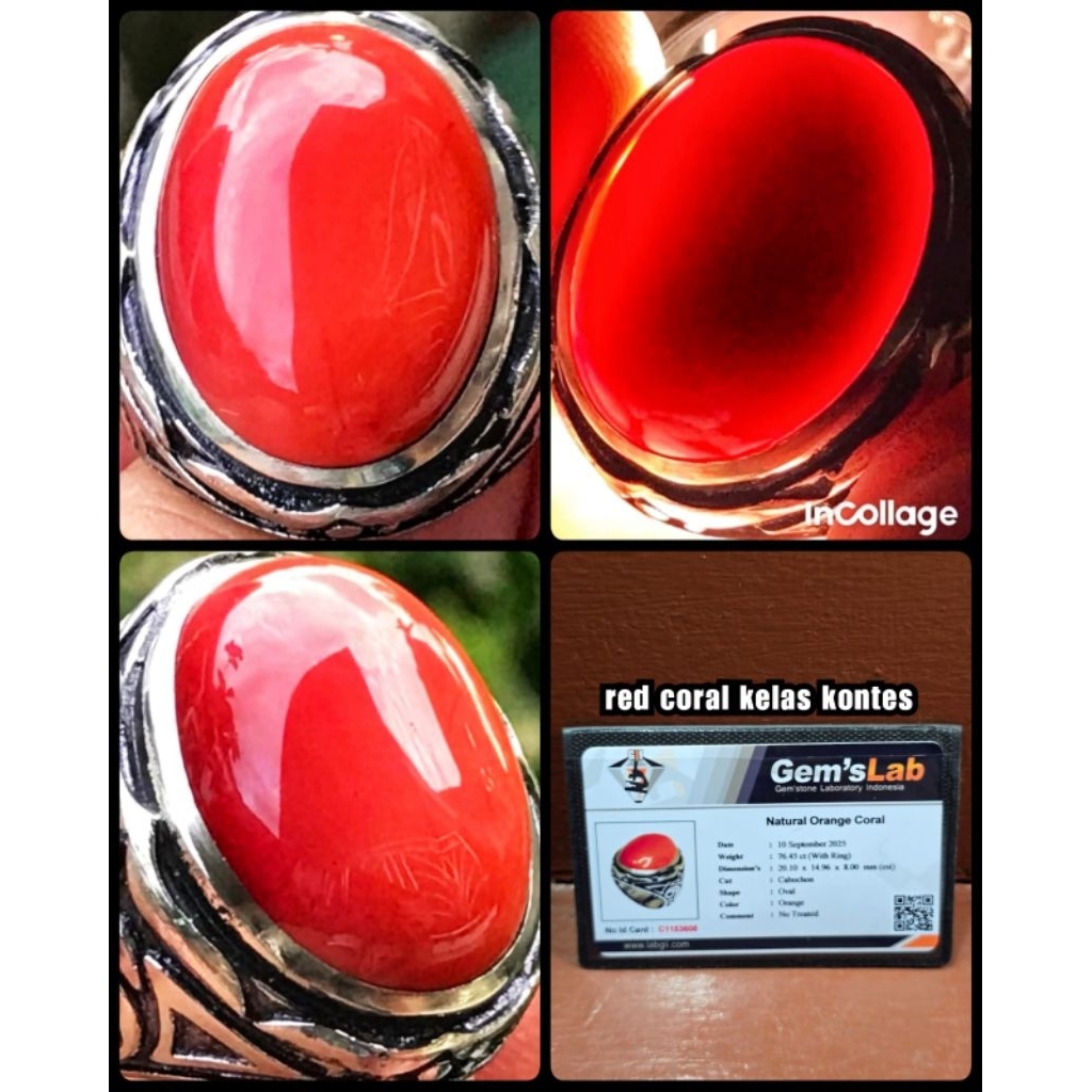 natural batu marjan merah darah super asli yemen
