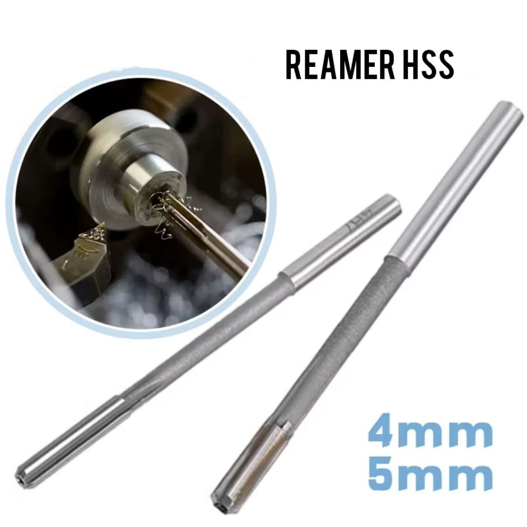 reamer hss pin remer 4/5mm hand reamer lurus 4mm 5mm baru