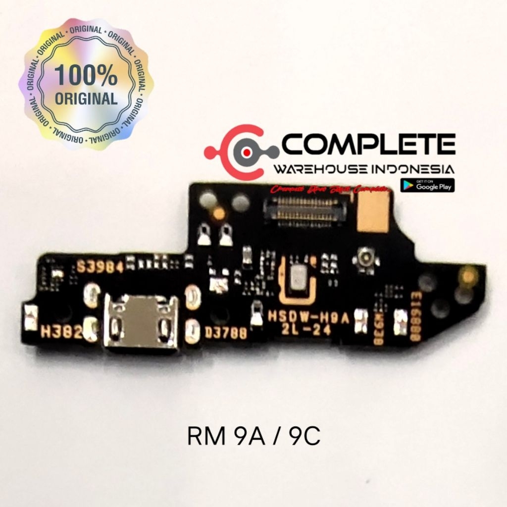 BOARD CAS REDMI 9 / REDMI 9A / REDMI 9C / KONEKTOR CAS REDMI 9C / PCB BOARD CHARGER REDMI 9A ORIGINA