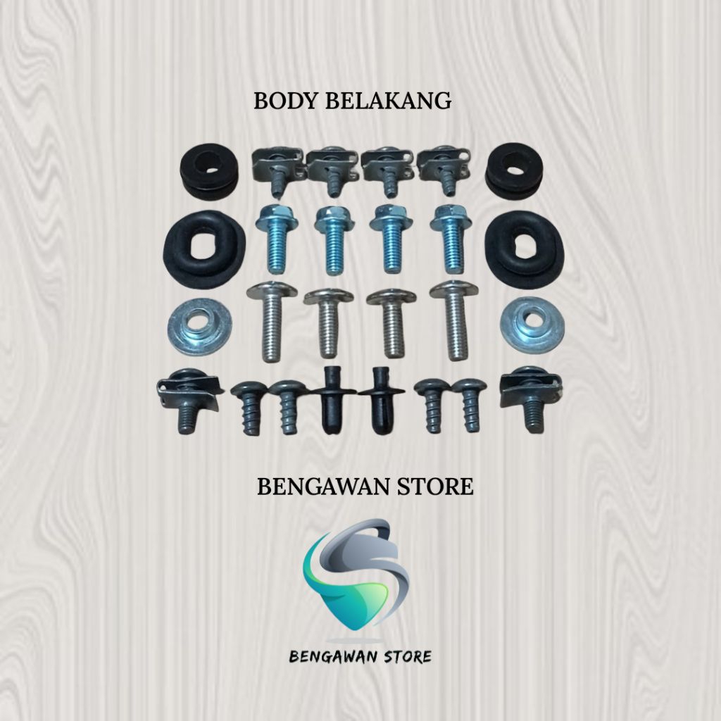Baut Full Set Cover Bodi Body Belakang Yamaha YZF R15 R 15 V2 V3 155 VVA