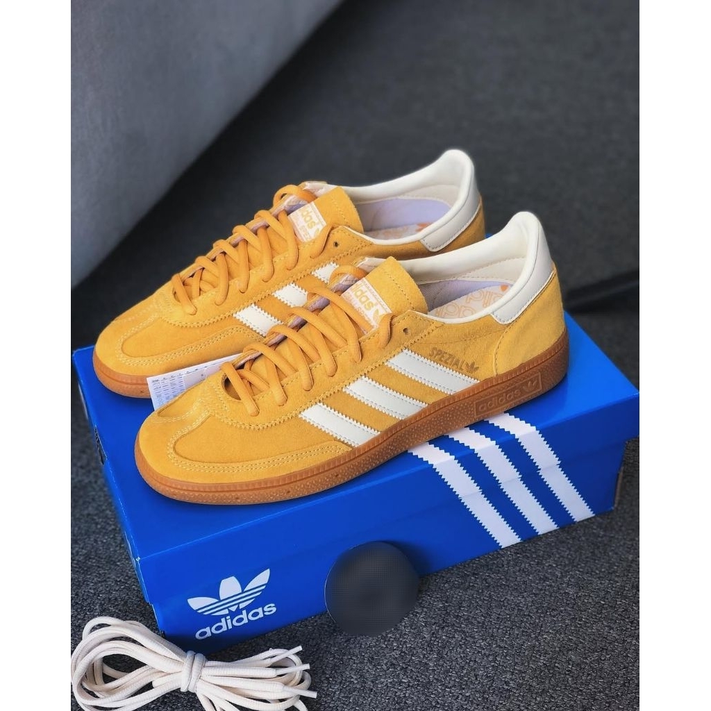 SEPATU SNEAKERS CASUAL ADIDAS HANDBALL SPEZIAL MUSTARD ORIGINAL 100% BNIB RESMI