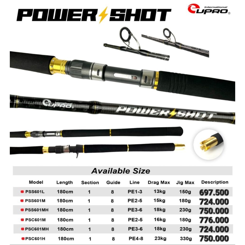 Rod Eupro Power Shot / Rod Jigging Power Shot