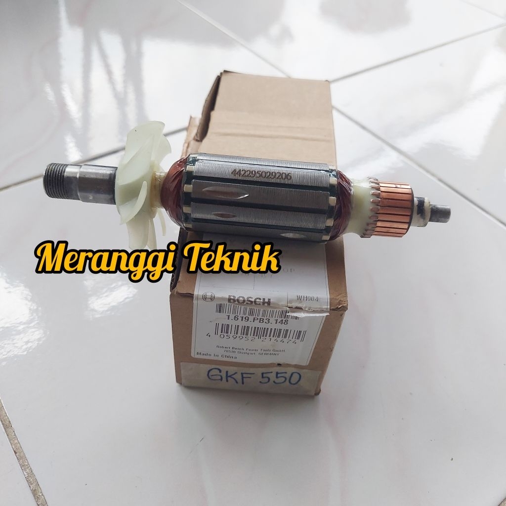 id5130 Armature angker mesin trimmer profil Bosch GKF 550 Original