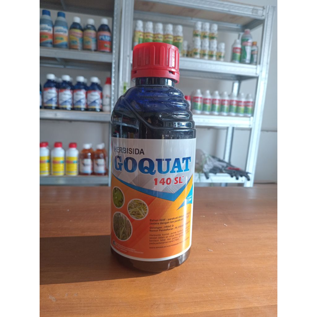 herbisida GOQUAT 140sl bahan aktif paraquat racun rumput ampuh