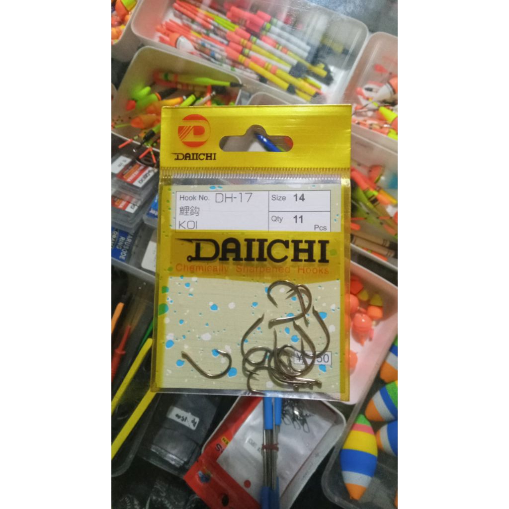 Daichi DH-17 size 13 14 15 dan 16 KOI ORIGINAL tanpa lubang dan desain flat