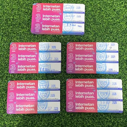 VOUCHER TRI HAPPY HAPPY 10GB 7H V. HAPPY 7GB 28HR V. HAPPY 11GB 28HR HAPPY UNLI 42GB UNLI 66 BESTSEL