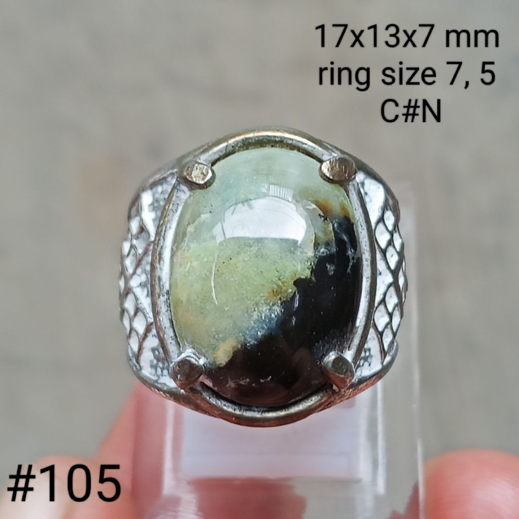 batu natural hijau Garut #105