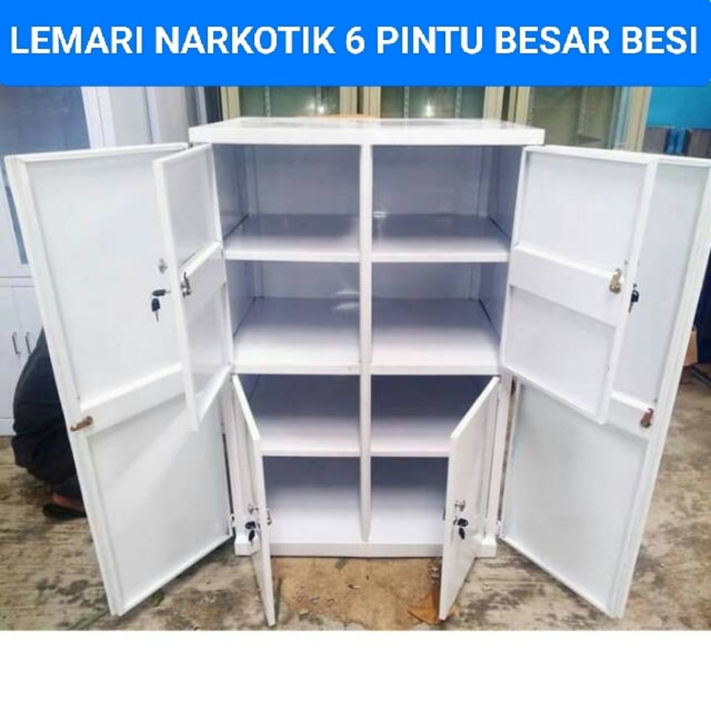 Lemari narkotika 6 pintu besar / lemari narkotika / lemari narkotika besar