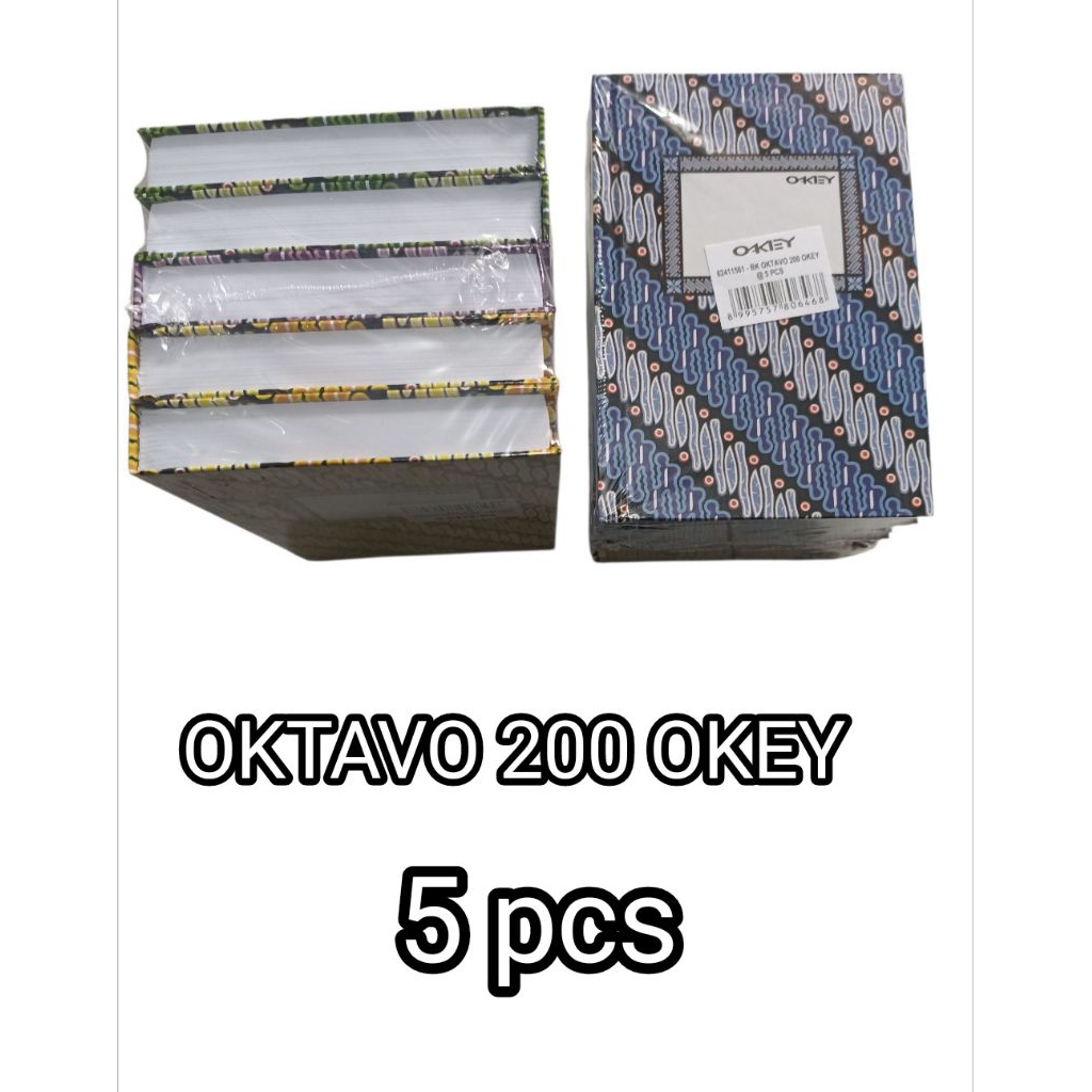 

1 pak BUKU OKTAVO 200 OKEY KLITHT 5 PCS