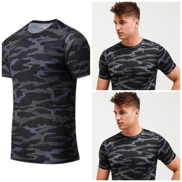 Kaos Pria Army Loreng Premium Lengan Pendek / Kaos Pramuka Loreng Lengan Pendek