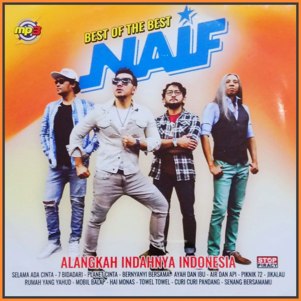 Kaset MP3 Lagu Pop NAIF - JUDIKA - ARMADA Album Pilihan Lengkap 3in1