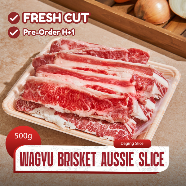 Daging Sapi Premium Wagyu Slice Brisket Frozen Food Halal 500gr AUS – Daily Beef Bekasi