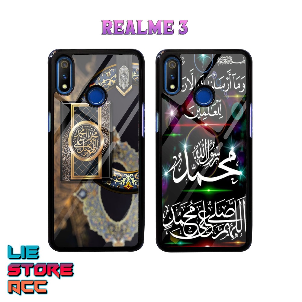 Case Realme 3 Case Hp Realme 3 Premium Glossy liestore_acc Casing [ Kaligrafi ] Casing Hp Realme 3 A