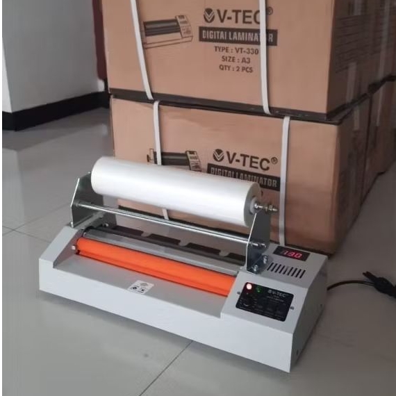 Mesin Laminasi Laminator Alat laminating Panas Dingin Vtec VT330 Roll A3+  Modifikasi V-TEC VT-330 M