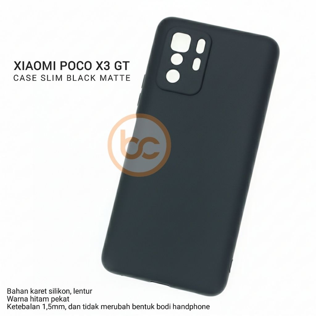 Case Xiaomi Poco X3 GT Premium Slim Case Matte Slim Black Matte