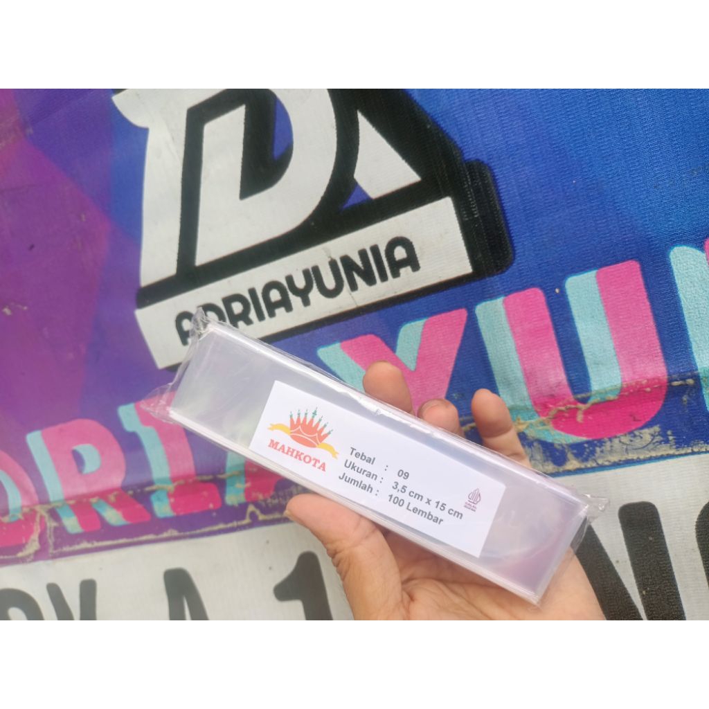 Plastik Opp Kaca 3,5x15  - Plastik Opp 3.5 Kaca - Plastik Opp 3,5 x 15 Stationery - Plastik Opp 3.5 