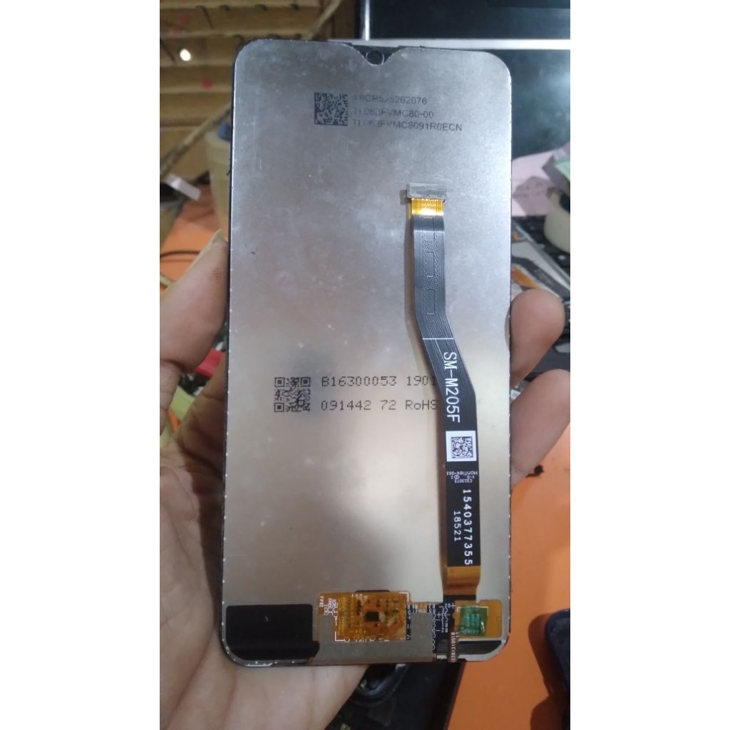 lcd samsung M20,/M205, ori copotan retak bisa pakai