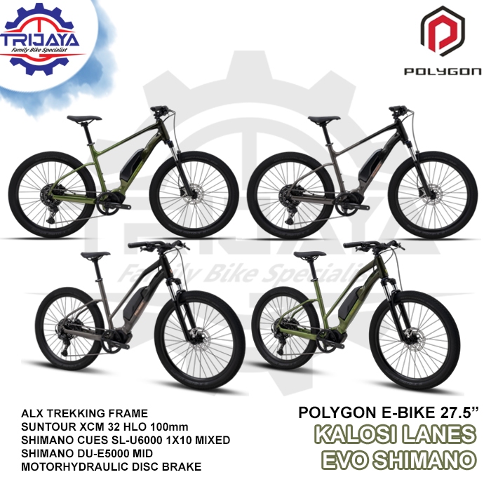 Polygon Kalosi Lanes Evo Shimano Sepeda Urban E-Bike 27,5 inch