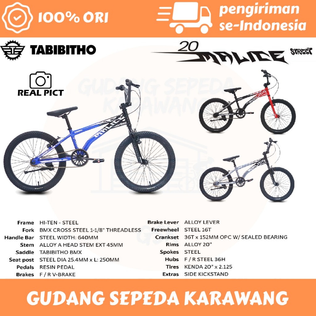 SEPEDA BMX 20 INCH TABIBITHO MALICE STREET