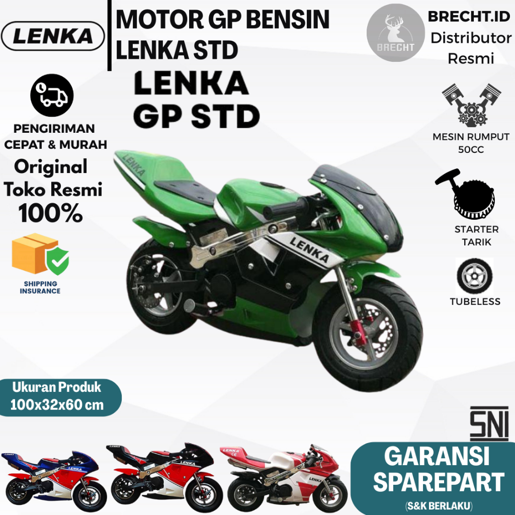 (PENGIRIMAN INSTANT) Motor Bensin Mini Lenka GP TYPE STD GP BENSIN