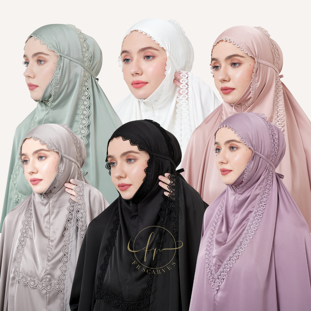 FRScarves - Prayer Set (Mukena Silk Renda Premium 2in1)
