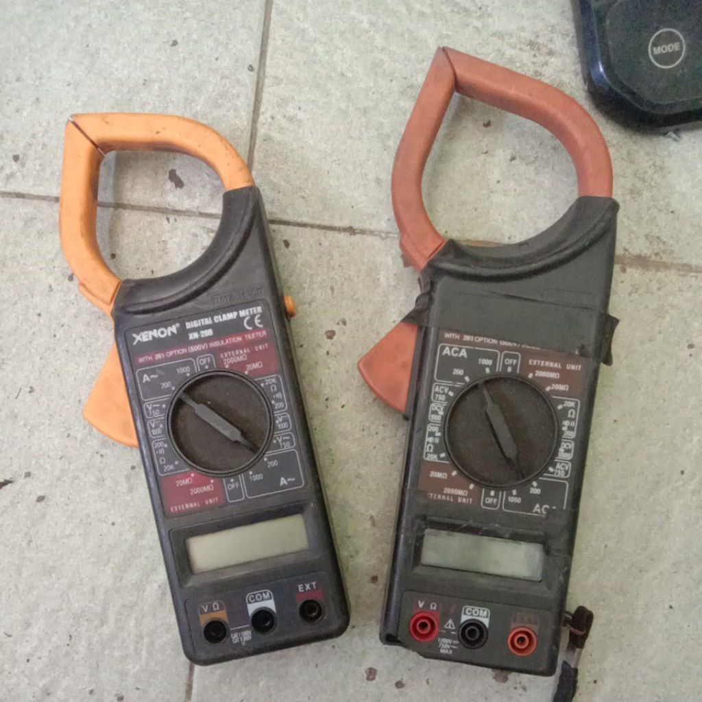 DIGITAL CLAMP MULTIMETER DT-266 MODEL TANG JEPIT HARGA 2PCS JUAL RUSAK