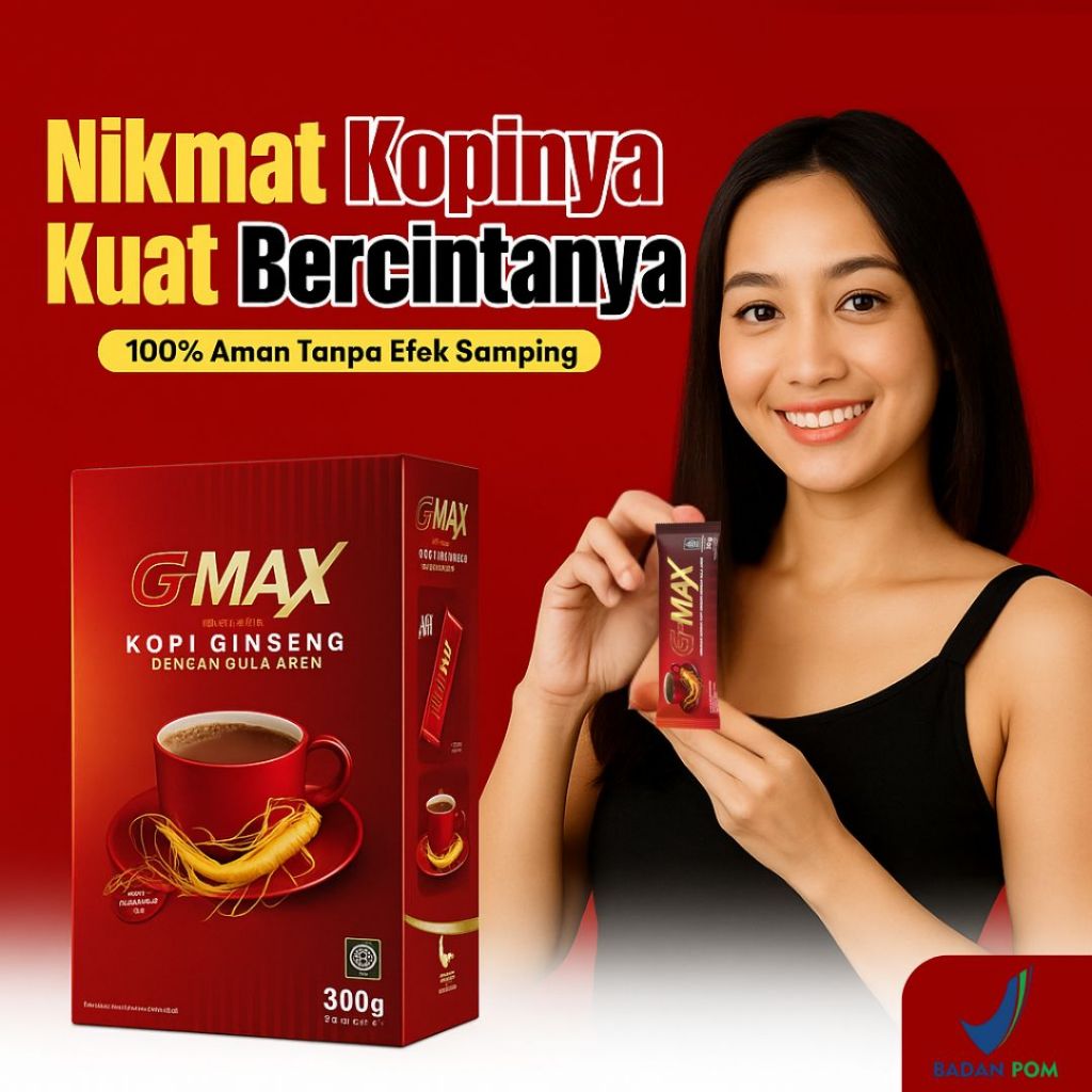 

Kopi G Max Ginseng Stamina Pria 100% Halal || Kopi Ginseng Premium BPOM Halal Energi Tahan Lama