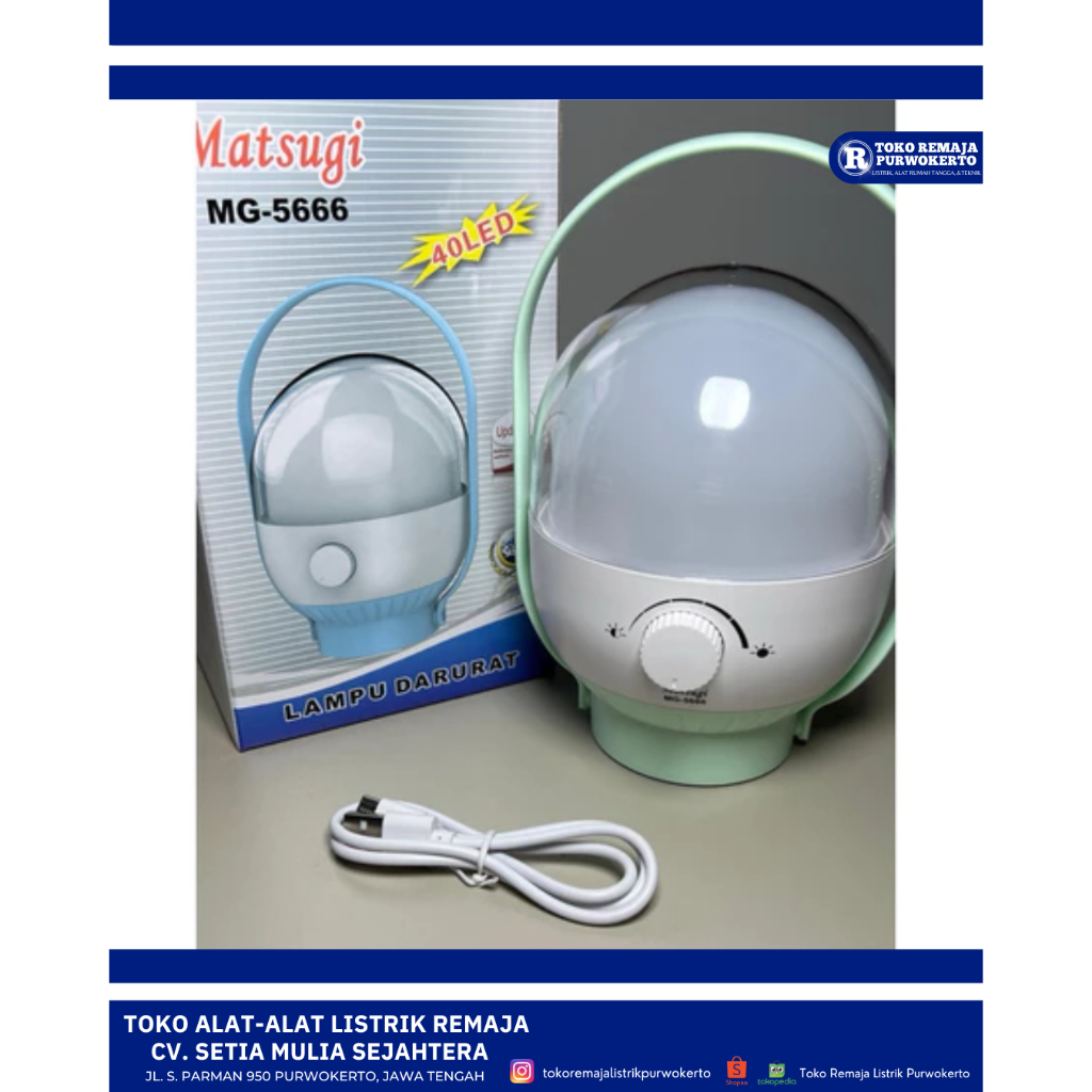 Emergency Petro 40W Cahaya Putih Matsugi MG-5666