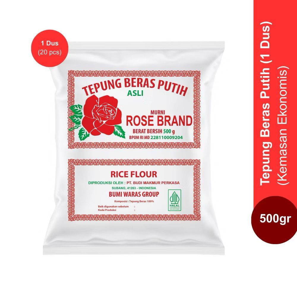Rose Brand - (Ekonomis) Tepung Beras Rose Brand (1 Dus)