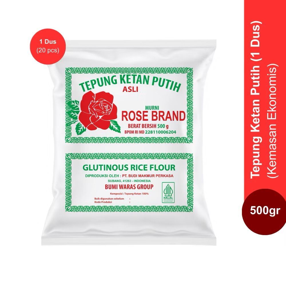 Rose Brand - (Ekonomis) Tepung Ketan Rose Brand (1Dus)
