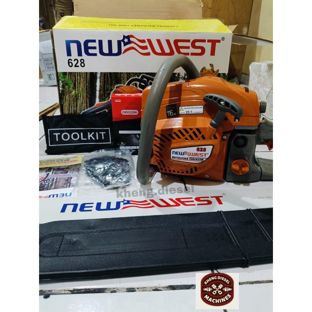 MURAH MESIN CHAINSAW / SENSO NEW WEST 628 BAR 24 INCH POTONG KAYU ORIGINAL