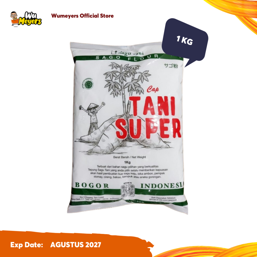 Tepung Sagu Tani cap Tani Super 1000 gr