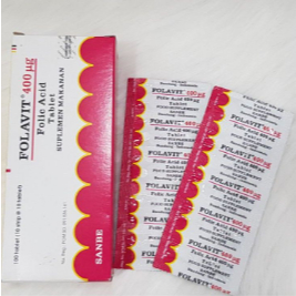 FOLAVIT / ASAM FOLAT/ SUPLEMEN FOLAT 1box