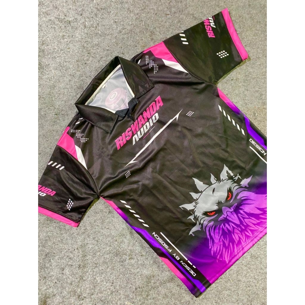 Kaos Jersey Baju Sound System Horeg Tukang Lighting Bahan Embos Berkualitas Warna Detail Bisa Bayar 