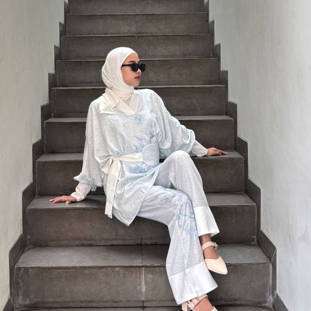 Surin - Maryam One Set Wanita , Hari Raya Collection, Outfit Lebaran, Baju Muslim Modern, Tunik, Res