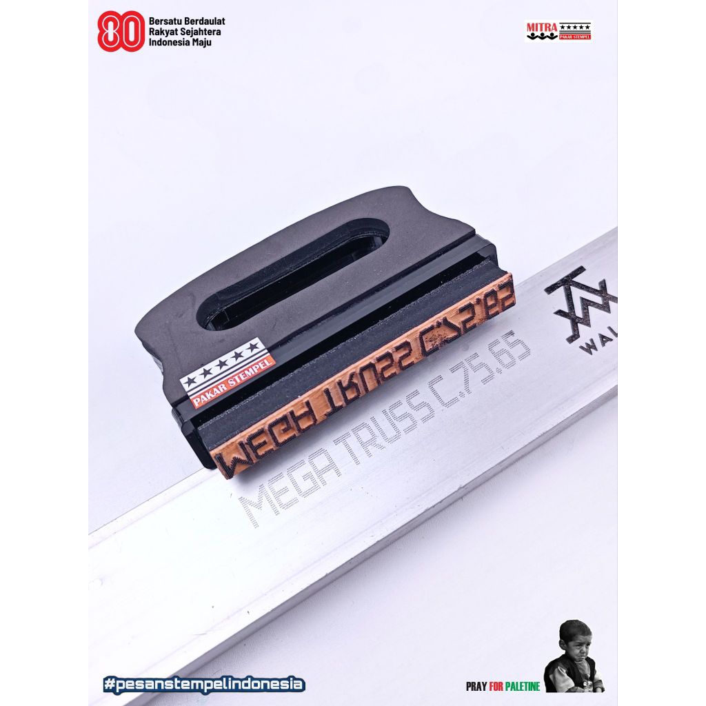 STEMPEL GALVALUM STEMPEL CUSTOM STEMPEL TINTA PERMANEN MEDIA GALVALUM BAJA RINGAN BESI