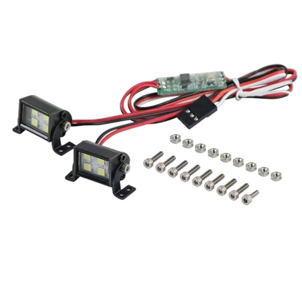 2pcs Light bar 4 led roof lamp Rc axial scx10 Rc4wd D110 D90 Mn128 Mn86 Led Rc