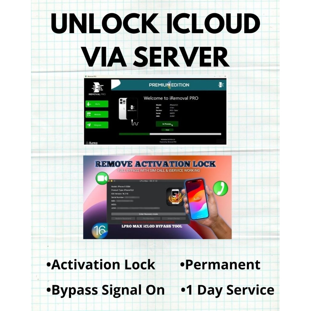 iPhone Unlock Activation Lock By Server Permanent