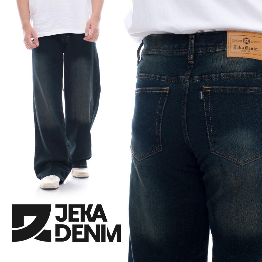 JekaDenim - Baggy Loose Pants Jeans Pria Biothink