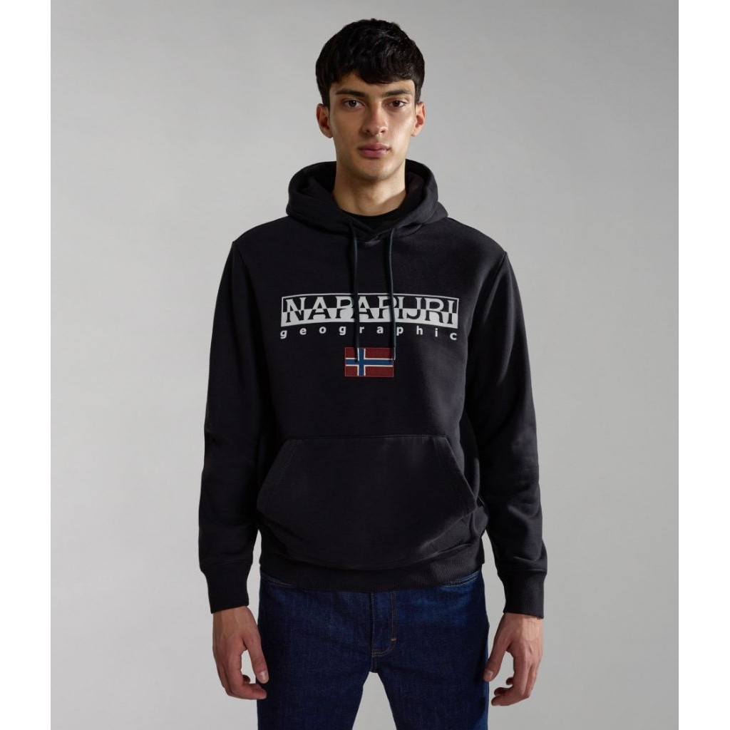 hoodie NAPAPIJRI cagoule Hitam terbaru
