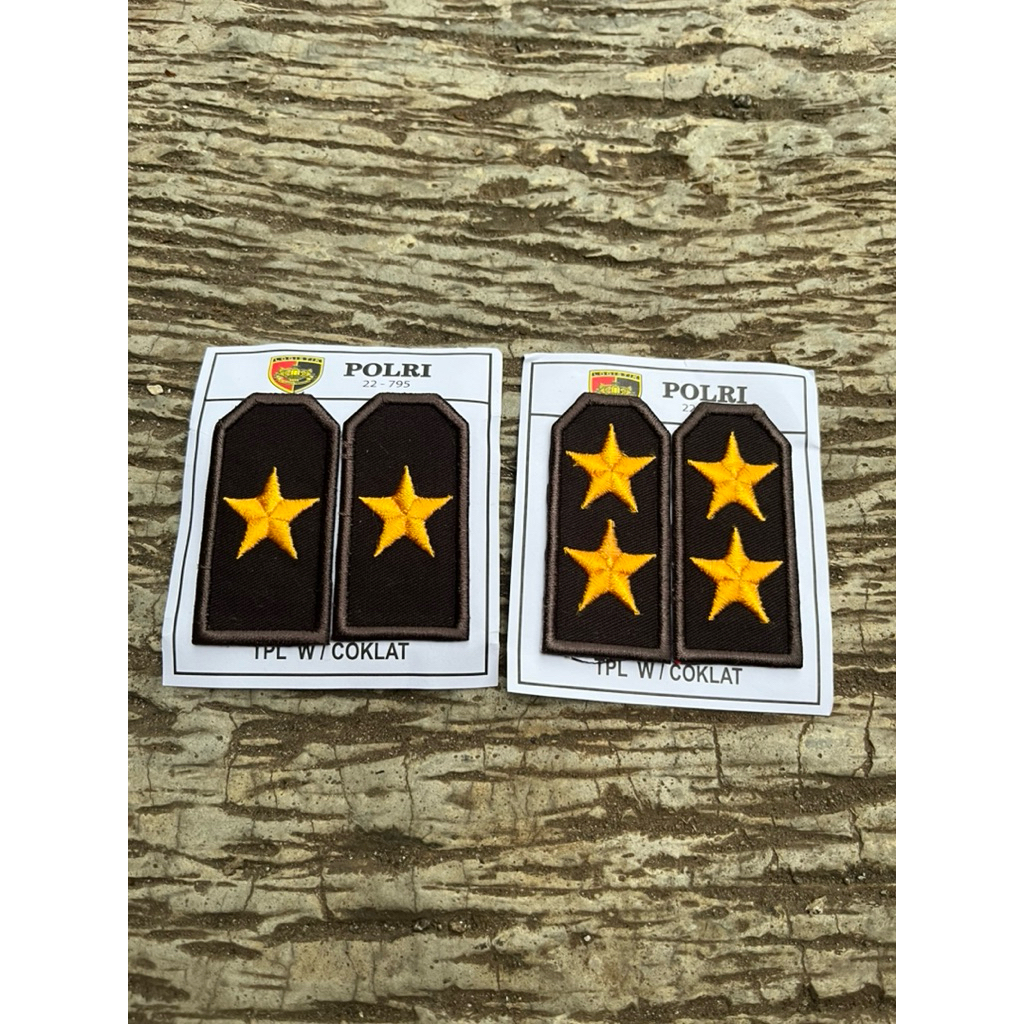 PANGKAT POLRI TPL TANDA PANGKAT LAPANGAN POLRI BORDIR