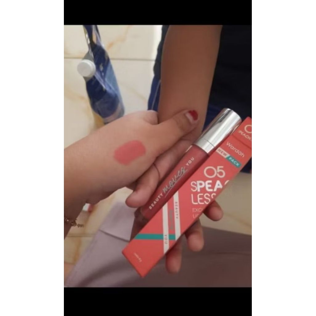 Wardah lipstik 05 speechless / wardah lipstik orange / wardah lipcream