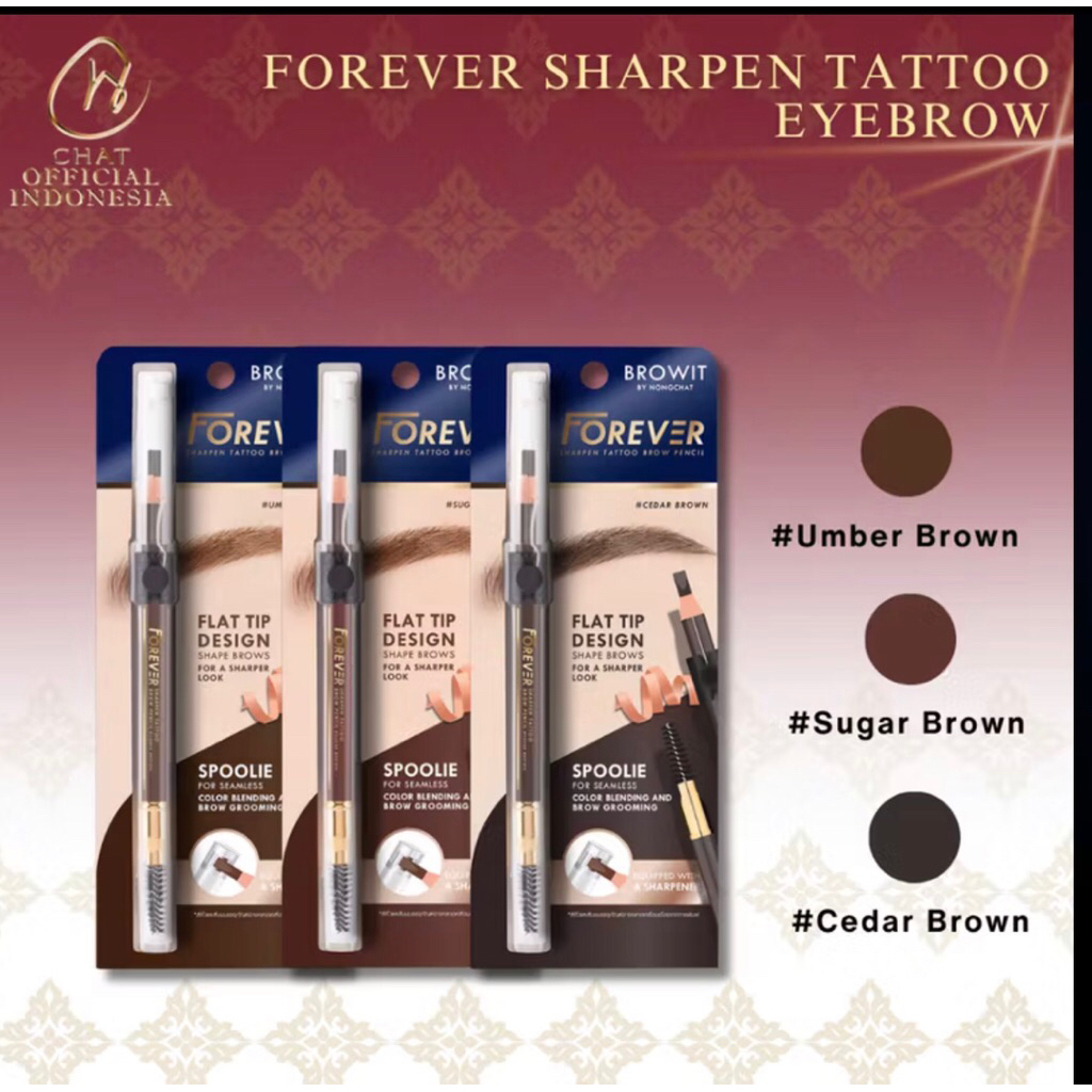 BROWIT BY NONGCHAT Forever Sharpen Tattoo Eyebrow Pencil
