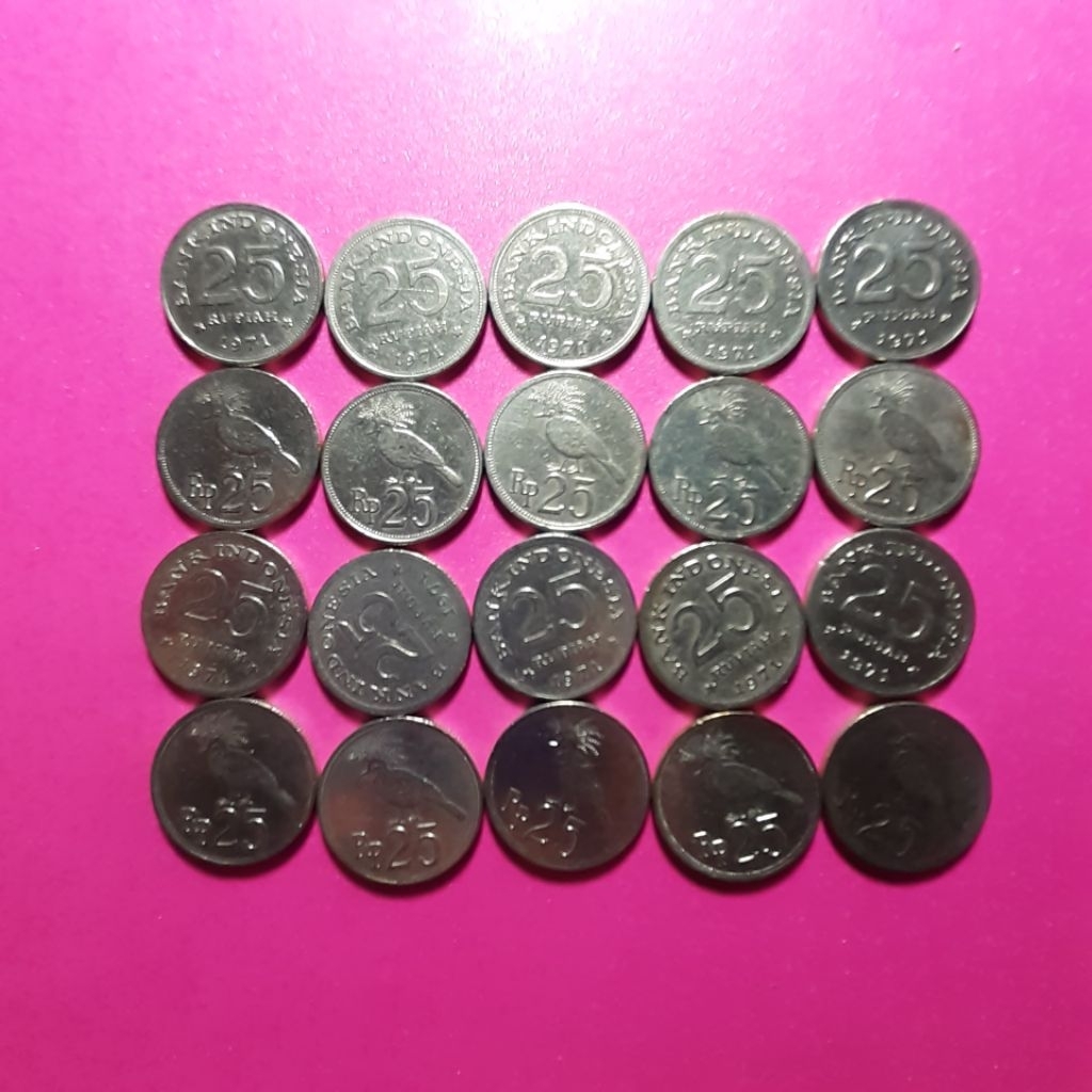 uang koin 25 rupiah 1971