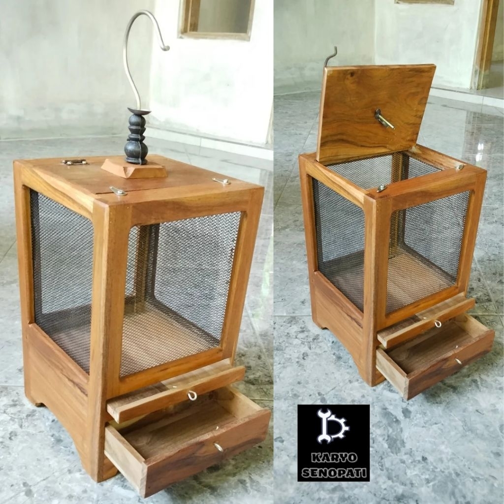 kandang jangkrik kayu jati kandang jangkrik mewah sangjar jangkrik kayu minimalis