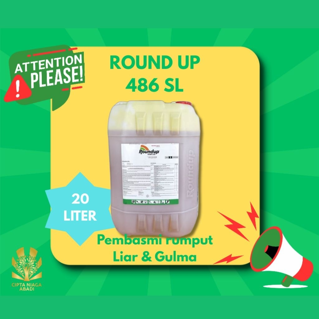 Herbisida Sistemik ROUNDUP 486 SL, 20 Liter